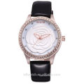 Alibaba China Genuine White Leather Ladies Watches ,2015 Latest Watches Design for Ladies